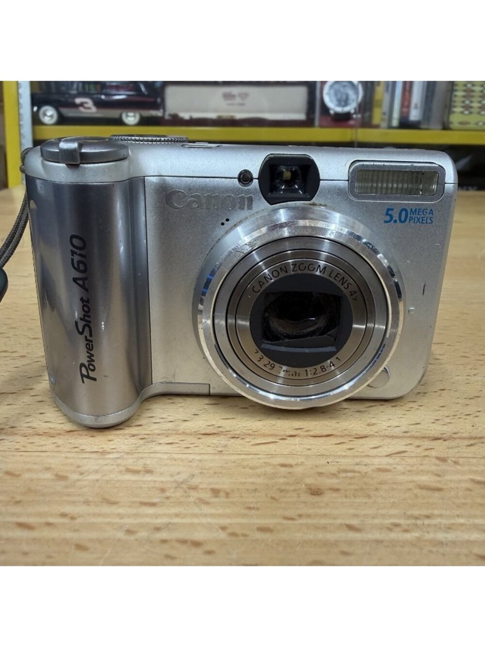 Canon PowerShot A610 5.0MP Compact Digital Camera 4x Optical Zoom Silver Tested